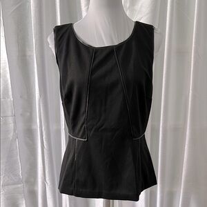 Halogen Sleeveless Blouse Sz L/Black